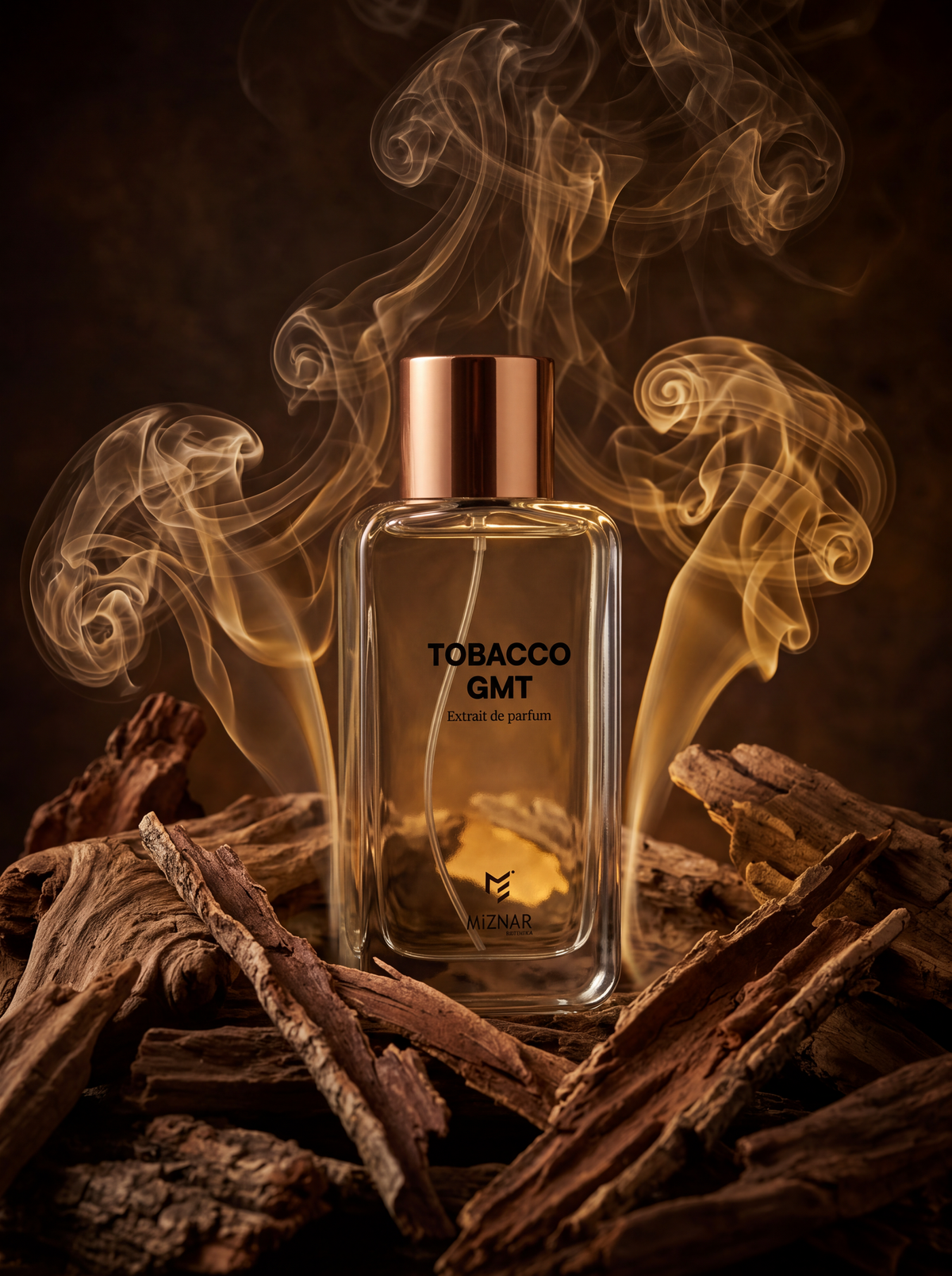 Flacon Tobacco GMT 100 ml, extrait de parfum MiZNAR essencials